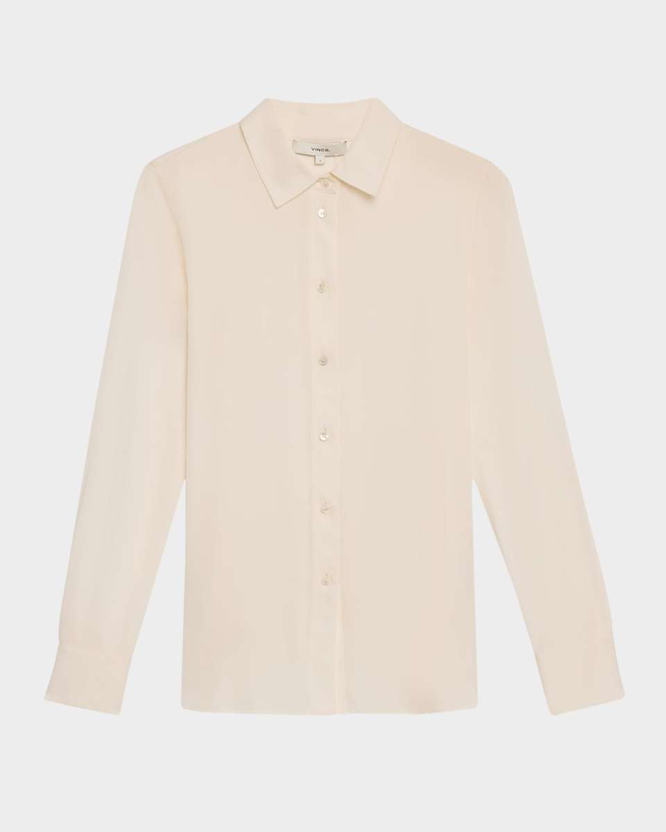 Classic Button-Front Blouse